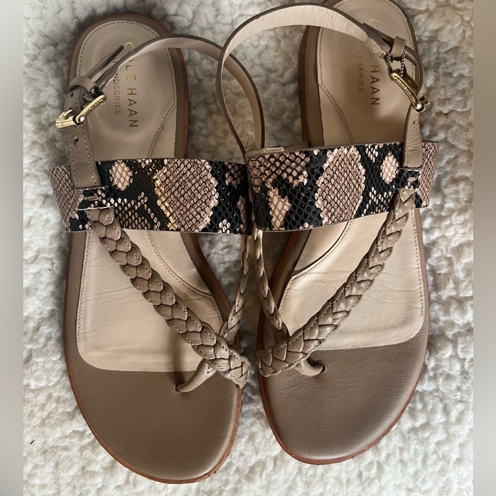 Cole Haan Grandseries leather sandals Size 8